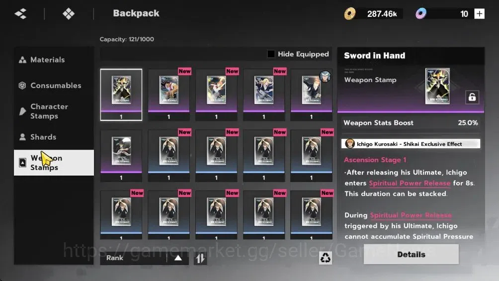 BLEACH: Soul Resonance Accounts Nuverse SEA|Lvl 5|2 SSR| Grimmjow - Resurreccion,  image 10