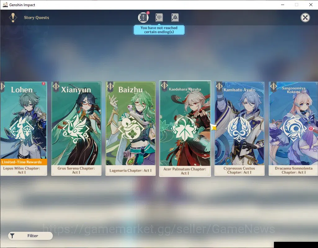 Genshin Impact Accounts Asia|AR 50|9 Limited + 2(*5Weapon) |Mavuika,Raiden image 16