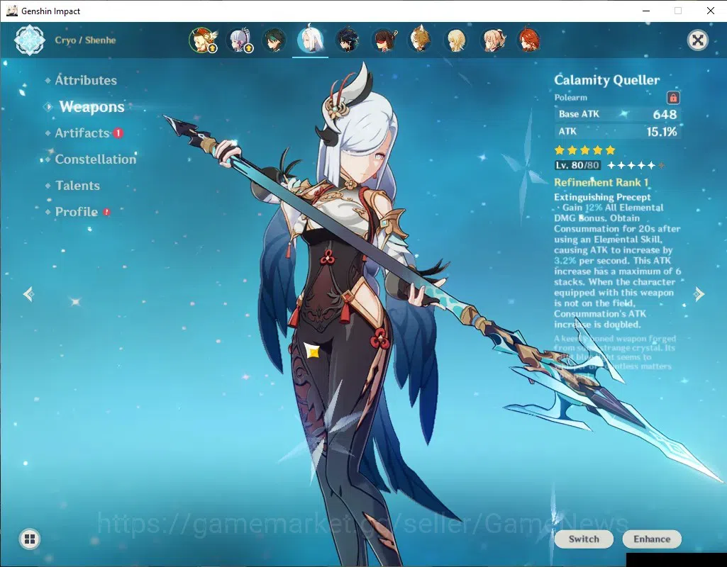 Genshin Impact Accounts Asia|AR 50|9 Limited + 2(*5Weapon) |Mavuika,Raiden image 3