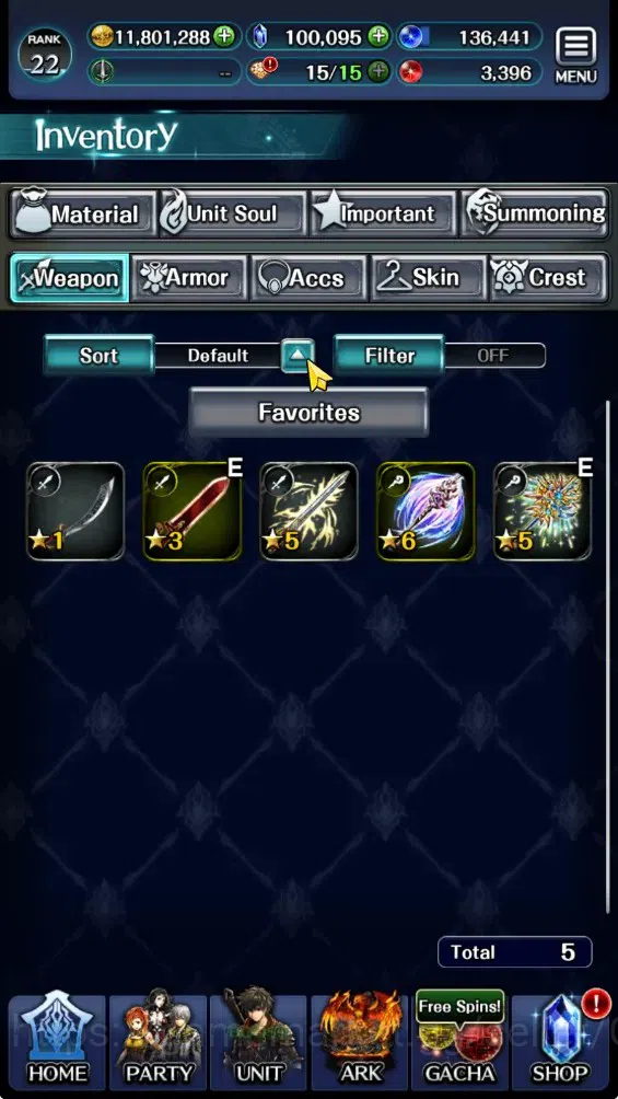 Last Cloudia Accounts Endgame GLOBAL|Rank 22|100k Crystal|Collab BF(G Tilith,FG Vargas)|TopTierUnit(Telestio,G Lilaha,PGT 20