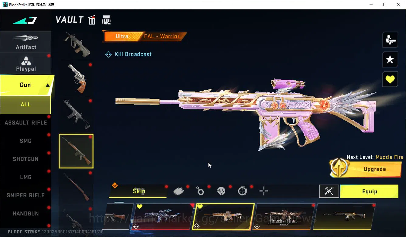 Blood Strike Accounts ASIA|ETERNAL ZERO+Collab 7DS AK47-Rhitta,AOT[MIKAS image 16