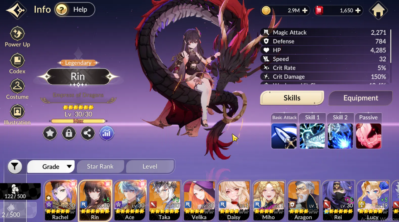 Seven Knights Re:Birth Accounts Global|8 Legendary(Rin 6S + Ace 6S + Taka 6S + Rac image 11