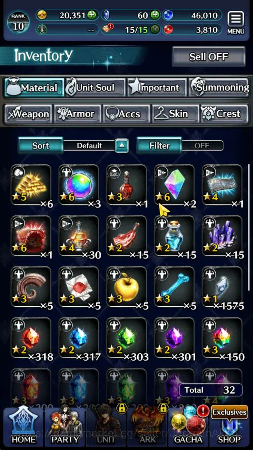 Last Cloudia Accounts Low-End Global|Starter Rank 10 |Vergil,GH Adel,MB Rei,Etc + 9 SSR Ark|Code Only|Check SS(LC928) 3