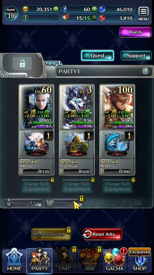 Last Cloudia Accounts Low-End Global|Starter Rank 10 |Vergil,GH Adel,MB Rei,Etc + 9 SSR Ark|Code Only|Check SS(LC928) 5