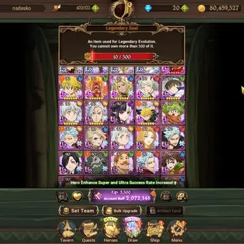 The Seven Deadly Sins: Grand Cross Accounts Midgame GLOBAL|2M CC|4 LR,9 UR|Brunhild,L