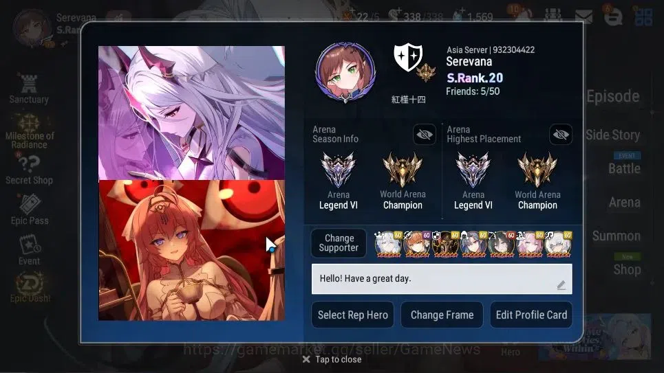 Epic Seven Accounts ASIA Verif|35 ML(NOTOS,LOTScales,BArunka,ZIO,Etc)+ image 2