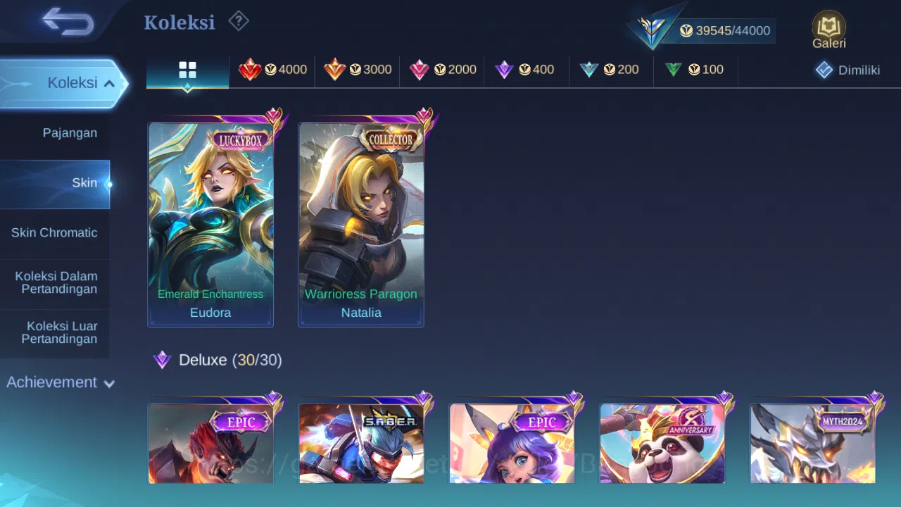 Mobile Legends: Bang Bang Accounts Hero 85 Skin 160 | KOF Karina | CC Nata | Luckybox image 3