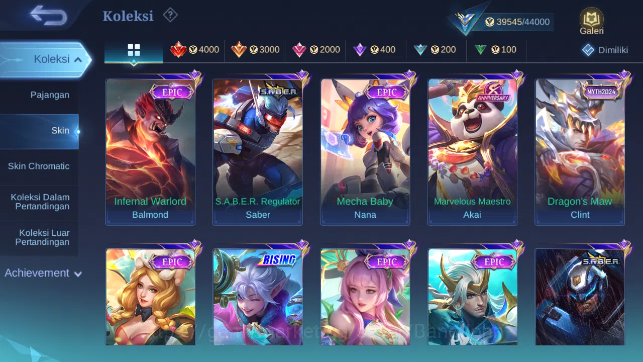 Mobile Legends: Bang Bang Accounts Hero 85 Skin 160 | KOF Karina | CC Nata | Luckybox image 4