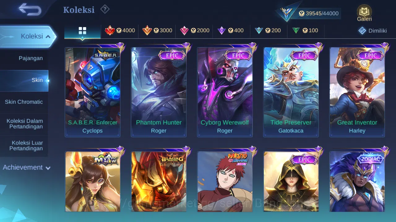 Mobile Legends: Bang Bang Accounts Hero 85 Skin 160 | KOF Karina | CC Nata | Luckybox image 6