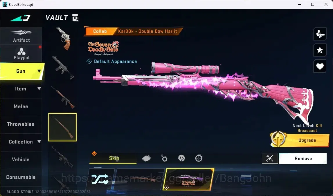 Blood Strike Accounts ASIA | ULTRA MELEE: Talon Knife | 4 7DS: AK47,M700 image 6