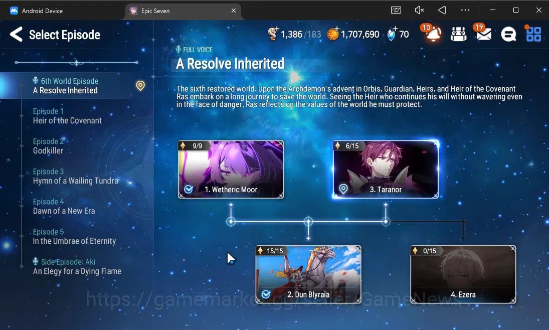 Epic Seven Accounts Starter GLOBAL UnVerif|Starter|1 ML (Conqueror Lilias)+Landy,Tenebria,Aria,Fenne,Etc|Poh ON|1,3K 14