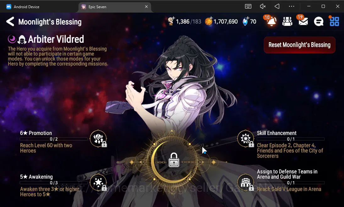 Epic Seven Accounts Starter GLOBAL UnVerif|Starter|1 ML (Conqueror Lilias)+Landy,Tenebria,Aria,Fenne,Etc|Poh ON|1,3K 15