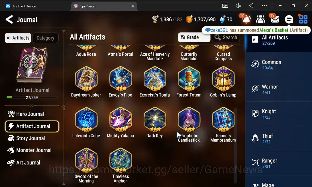 Epic Seven Accounts Starter GLOBAL UnVerif|Starter|1 ML (Conqueror Lilias)+Landy,Tenebria,Aria,Fenne,Etc|Poh ON|1,3K 8