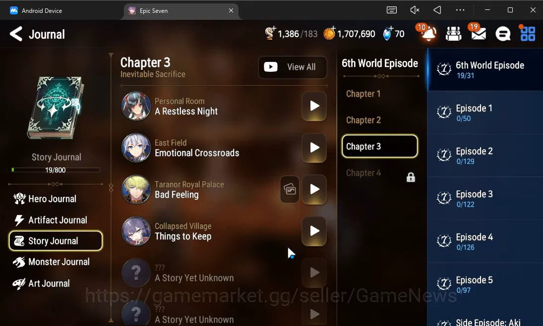 Epic Seven Accounts Starter GLOBAL UnVerif|Starter|1 ML (Conqueror Lilias)+Landy,Tenebria,Aria,Fenne,Etc|Poh ON|1,3K 9