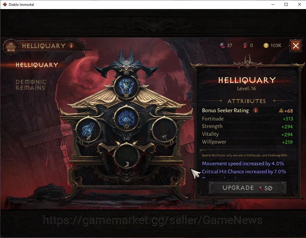 Diablo Immortal Accounts Mid-Tier NA - Chain of Honor|Change Server On|Lv60(616)|Barbarian |34k CR|Reso 480|Paragon 6