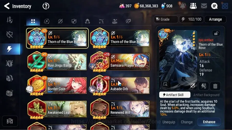 Epic Seven Accounts Limited Hero Global Unverif|11ML (BArunka, Salome, Abyss Yufine, EM Ilynav, SP Celine)|Bless+PoH+Theater 11