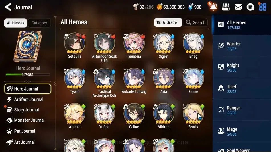 Epic Seven Accounts Limited Hero Global Unverif|11ML (BArunka, Salome, Abyss Yufine, EM Ilynav, SP Celine)|Bless+PoH+Theater 3