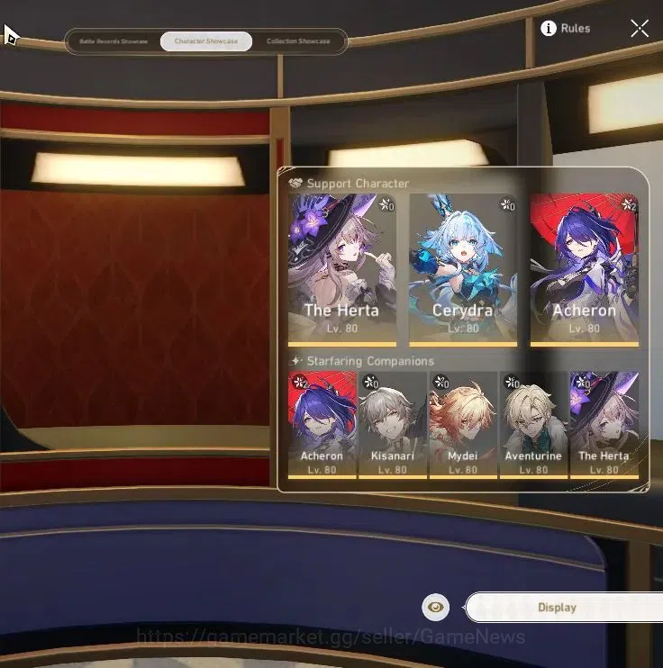 Honkai Star Rail Accounts Asia|TL 70|The Herta Premium Team|15 Limited|[Ache image 3