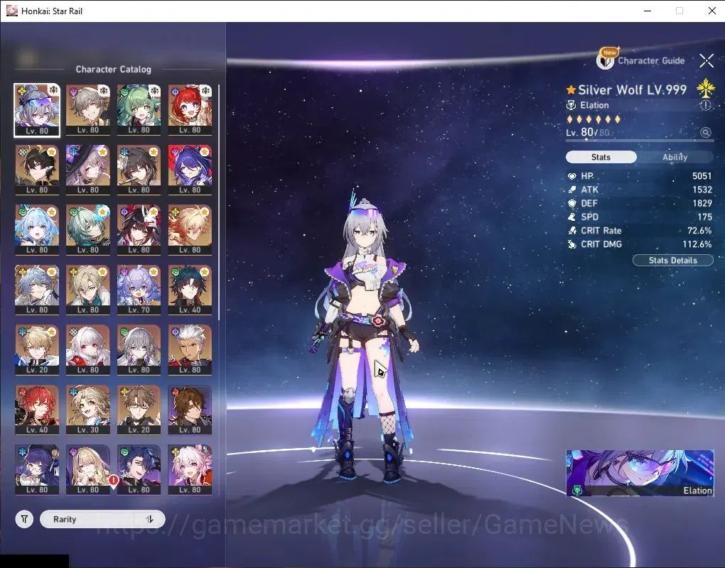 Honkai Star Rail Accounts Asia|TL 70|The Herta Premium Team|15 Limited|[Ache image 5