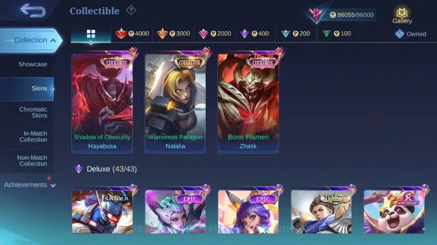 Mobile Legends: Bang Bang Accounts Global|Skin 356|Exalted|Legend Franco|Collector Na image 14
