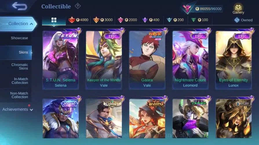 Mobile Legends: Bang Bang Accounts Global|Skin 356|Exalted|Legend Franco|Collector Na image 7