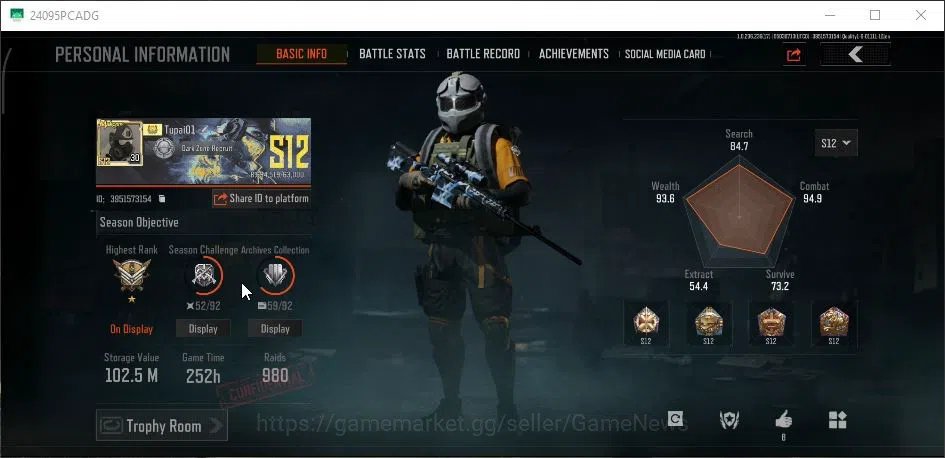 Arena Breakout Accounts MOBILE Lv30|SV 102M|CV 66M|Machete Battle|AR57 Fru image 2