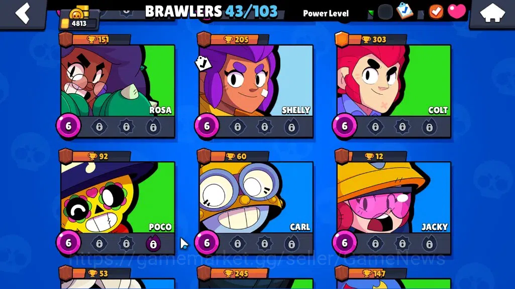 Brawl Stars Accounts 4813 Trophy|43 Brawlers 1 Max [StarrNova]|7K Bling image 10