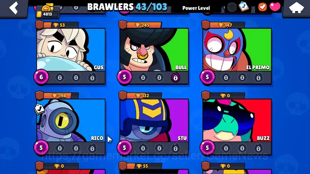 Brawl Stars Accounts 4813 Trophy|43 Brawlers 1 Max [StarrNova]|7K Bling image 11