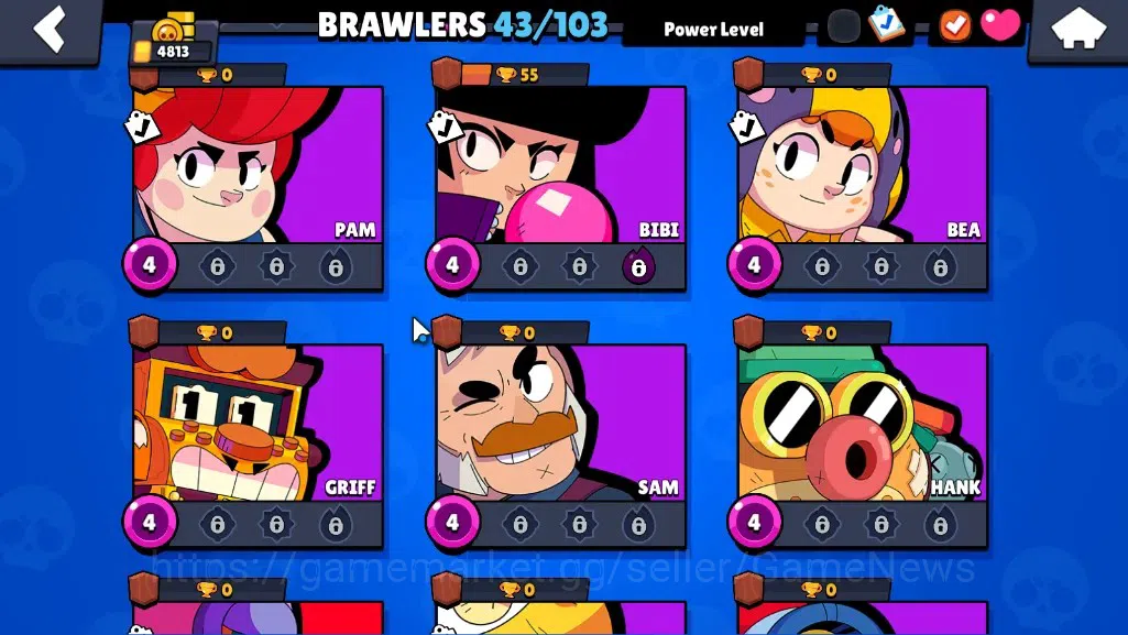 Brawl Stars Accounts 4813 Trophy|43 Brawlers 1 Max [StarrNova]|7K Bling image 12