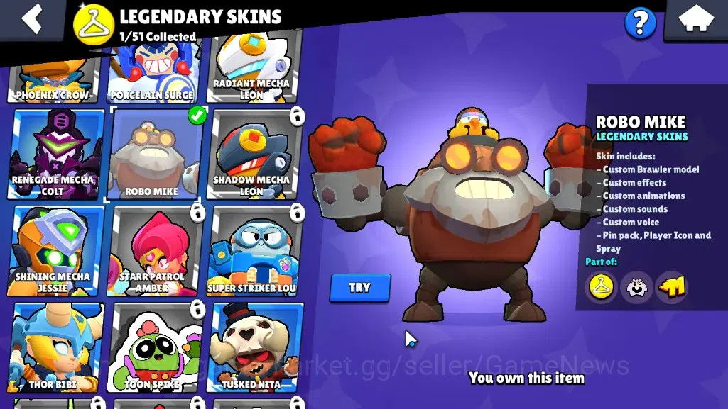 Brawl Stars Accounts 4813 Trophy|43 Brawlers 1 Max [StarrNova]|7K Bling image 15