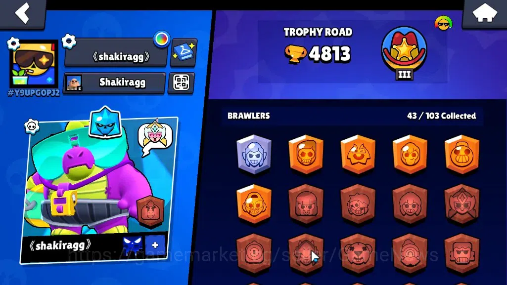 Brawl Stars Accounts 4813 Trophy|43 Brawlers 1 Max [StarrNova]|7K Bling image 2