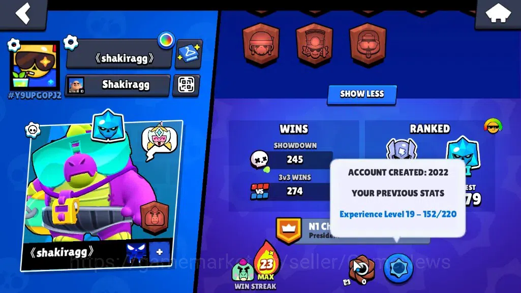 Brawl Stars Accounts 4813 Trophy|43 Brawlers 1 Max [StarrNova]|7K Bling image 3