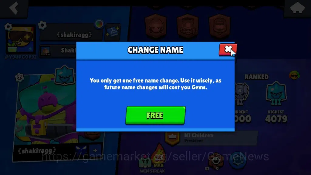 Brawl Stars Accounts 4813 Trophy|43 Brawlers 1 Max [StarrNova]|7K Bling image 4