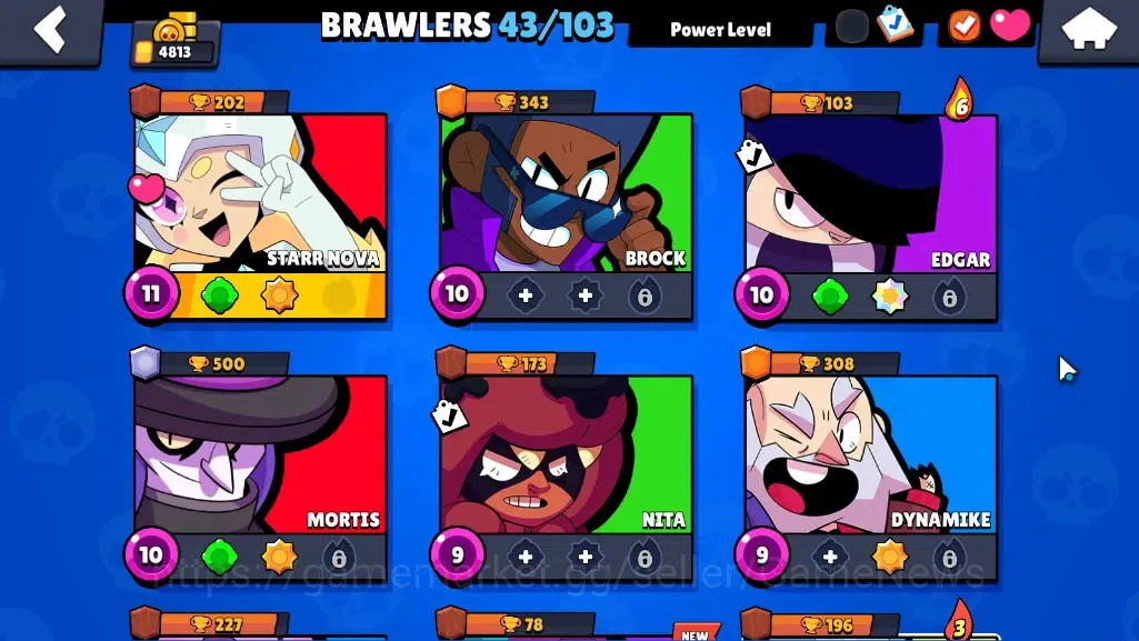 Brawl Stars Accounts 4813 Trophy|43 Brawlers 1 Max [StarrNova]|7K Bling image 7