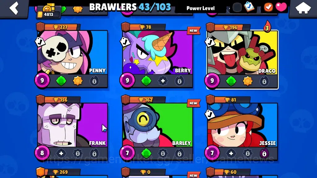 Brawl Stars Accounts 4813 Trophy|43 Brawlers 1 Max [StarrNova]|7K Bling image 8