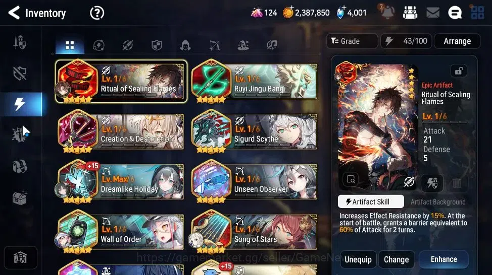 Epic Seven Accounts GLOBAL Unverif|6 ML[US Choux,SP Politis,,MKawerik, image 19