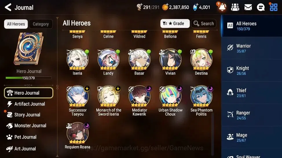 Epic Seven Accounts GLOBAL Unverif|6 ML[US Choux,SP Politis,,MKawerik, image 8