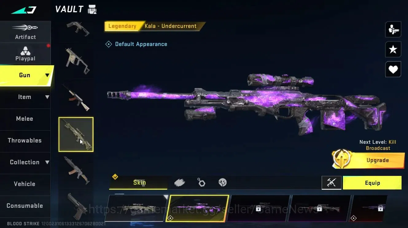 Blood Strike Accounts ASIA|ETERNAL AUG-Empyrean Lv3|Legendary [KALA -Und image 4