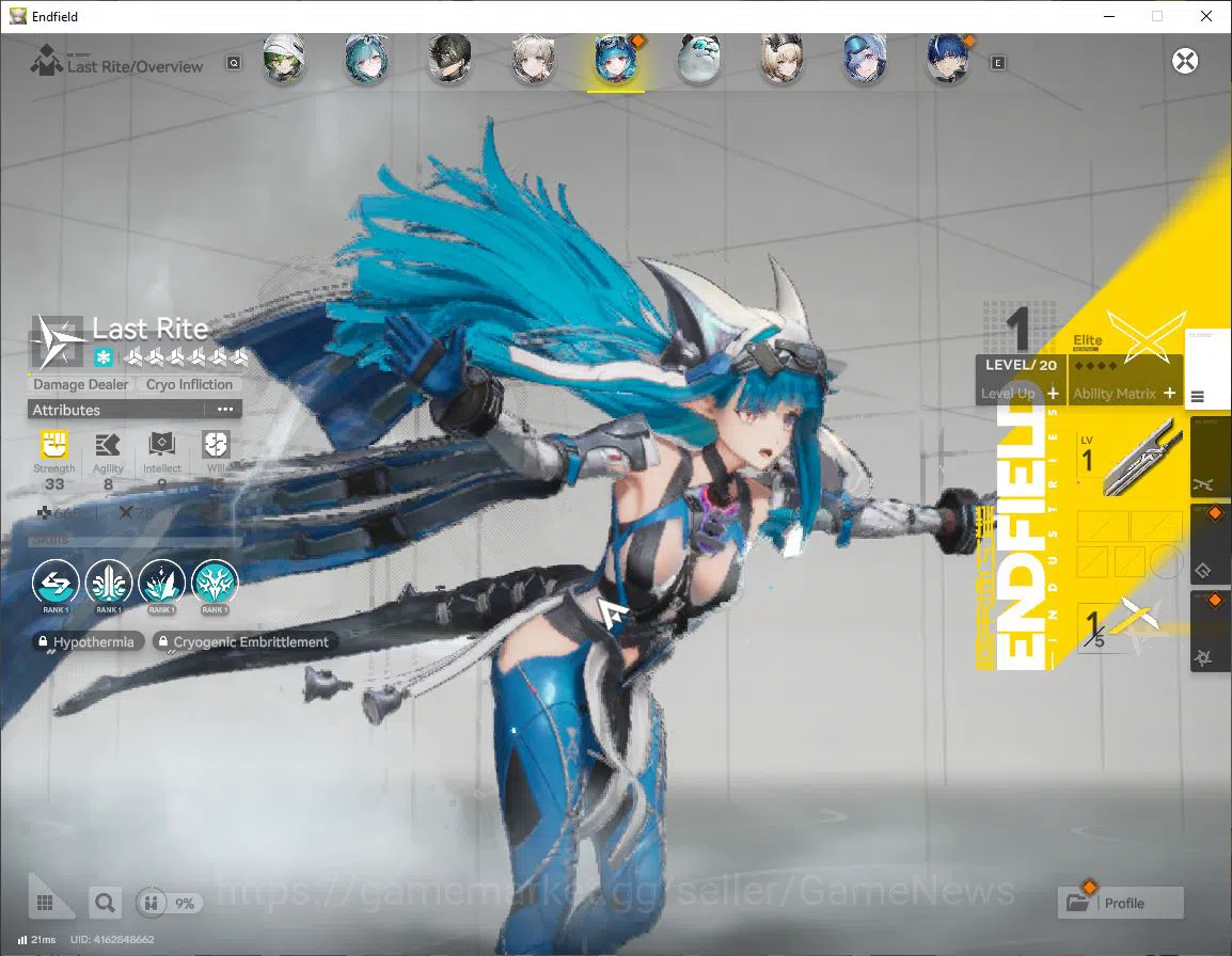 Arknights: Endfield Accounts ASIA|Lv54|SSR6(3Limit)+13(*6WP)|(Laevatain,YvonneP image 16