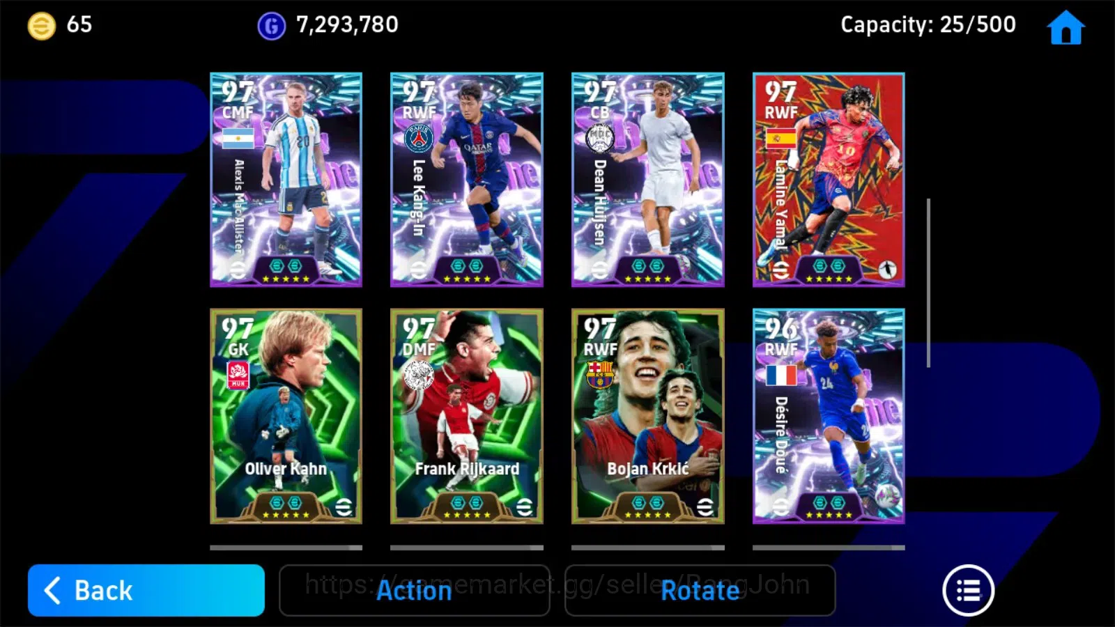eFootball Accounts Mobile|PW 3207|Luis Figo Epic,Xavi Epic,Ronaldinho image 3