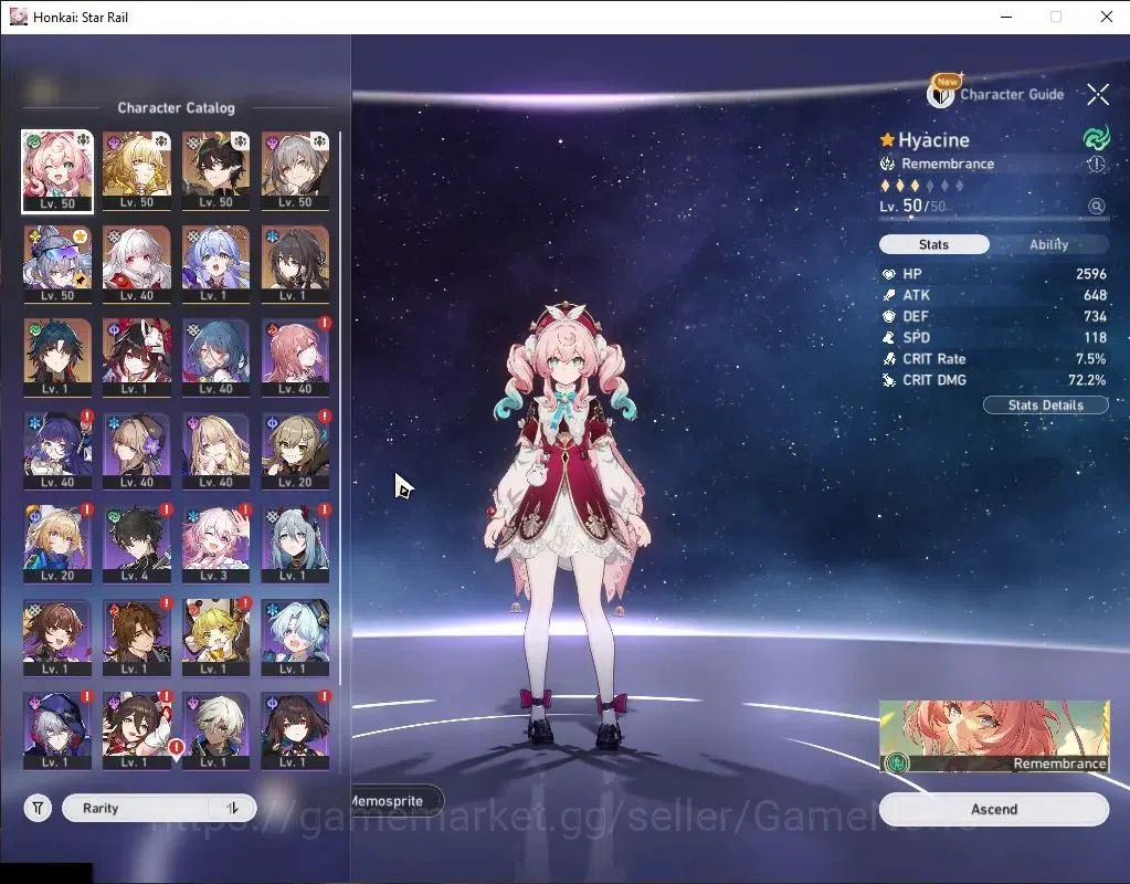 Honkai Star Rail Accounts Asia|TL 50|8 Limited|SW LV.999,Hyacine,Ruan Mei,Sp image 5