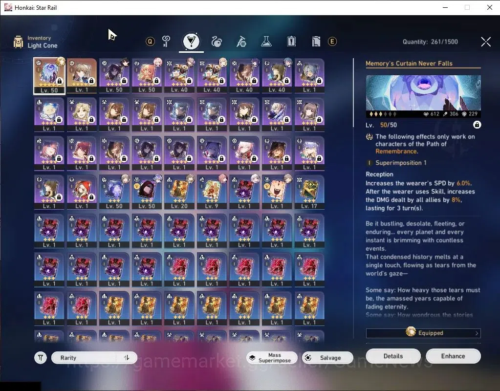 Honkai Star Rail Accounts Asia|TL 50|8 Limited|SW LV.999,Hyacine,Ruan Mei,Sp image 6