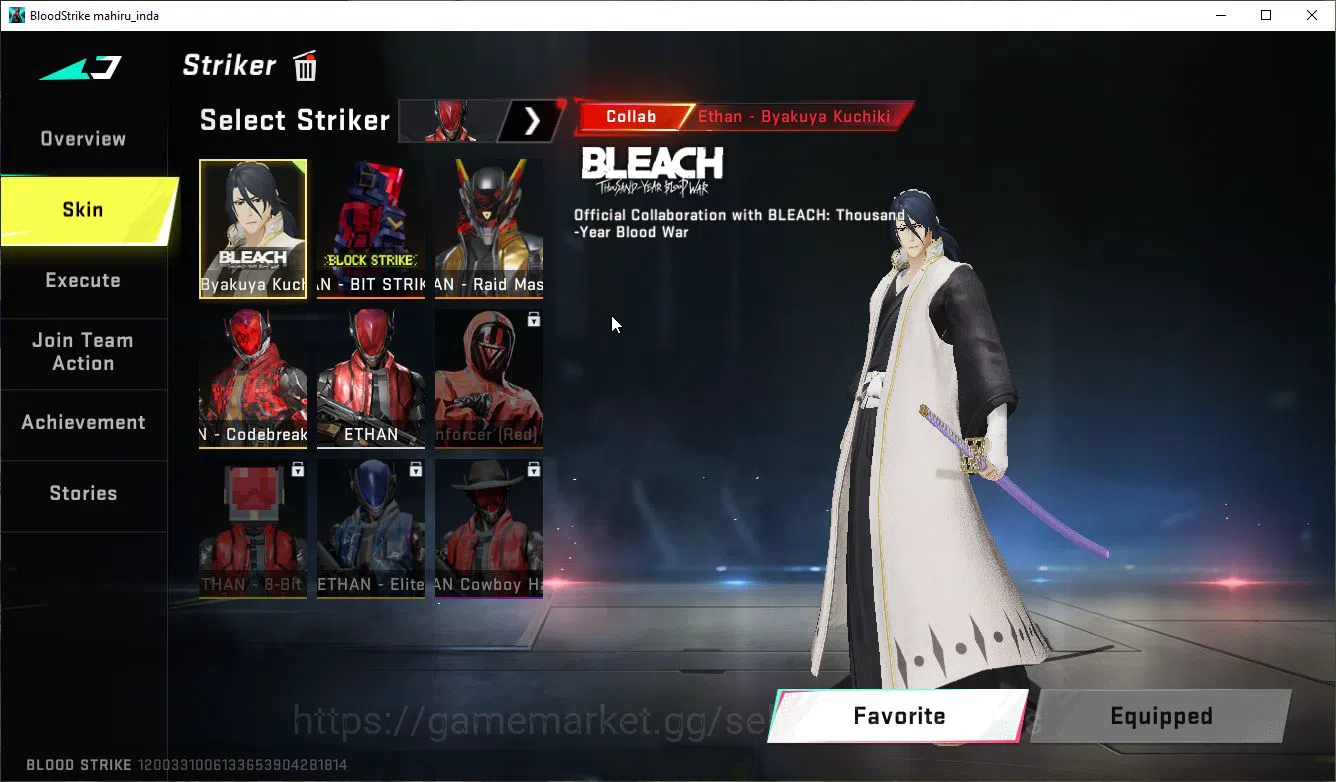 Blood Strike Accounts ASIA|Collab 7DS(Karl98,QBZ95),BLEACH Byakuya,EVA[K image 4