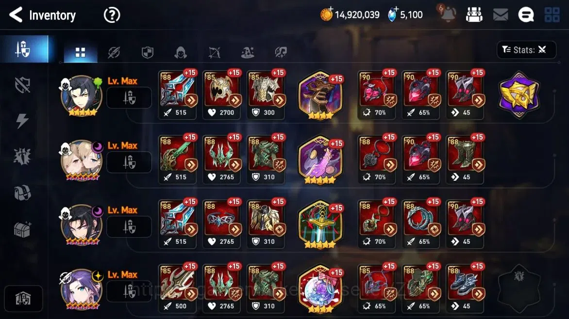 Epic Seven Accounts High-End Global Unverif|8ML(RnL,LQC,NCLandy,SECeline,etc|ManyRes|CB1438|PoH+BlessON|SS 5.1K|Stove(ES781Z) 12