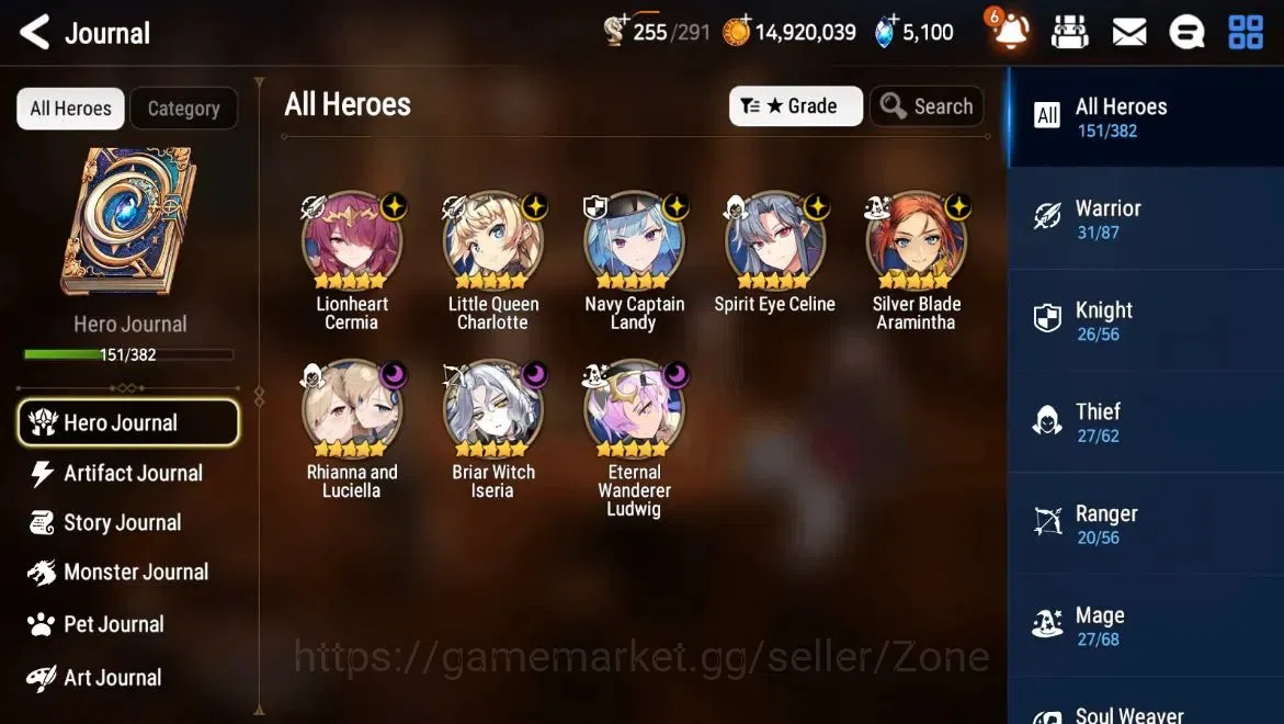 Epic Seven Accounts High-End Global Unverif|8ML(RnL,LQC,NCLandy,SECeline,etc|ManyRes|CB1438|PoH+BlessON|SS 5.1K|Stove(ES781Z) 2