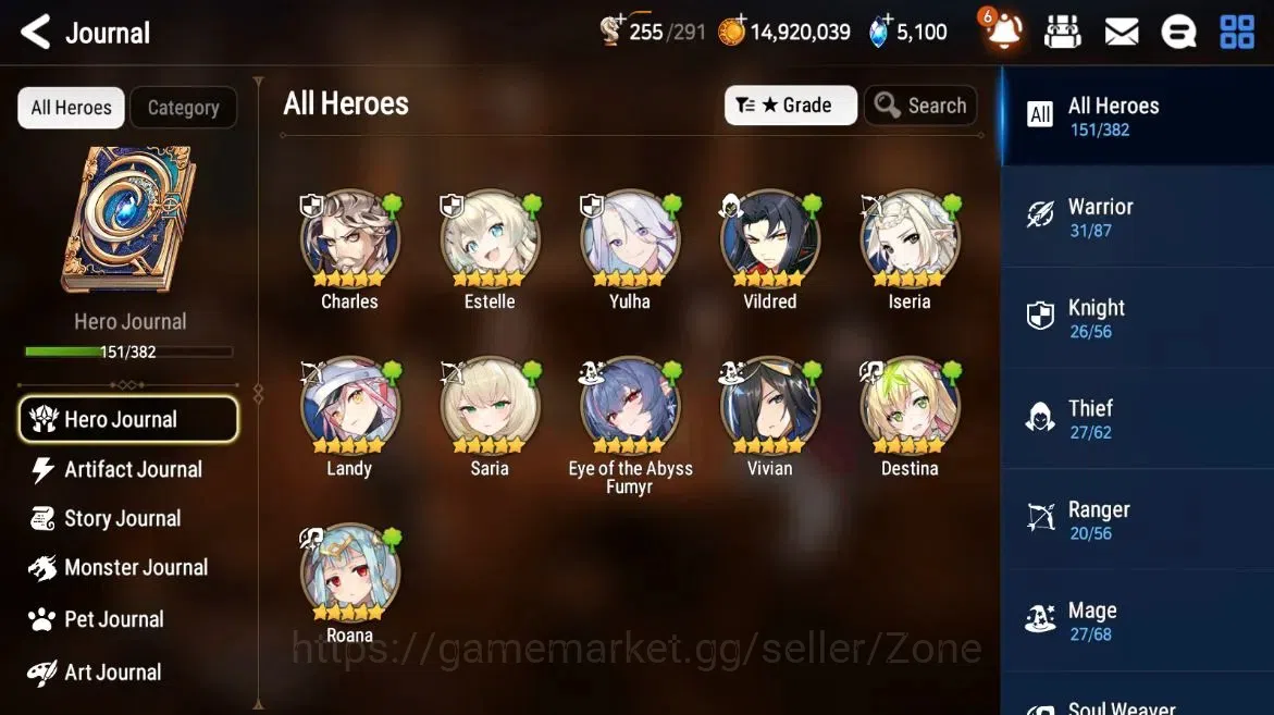 Epic Seven Accounts High-End Global Unverif|8ML(RnL,LQC,NCLandy,SECeline,etc|ManyRes|CB1438|PoH+BlessON|SS 5.1K|Stove(ES781Z) 3