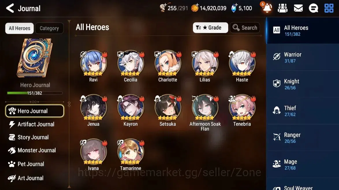 Epic Seven Accounts High-End Global Unverif|8ML(RnL,LQC,NCLandy,SECeline,etc|ManyRes|CB1438|PoH+BlessON|SS 5.1K|Stove(ES781Z) 5
