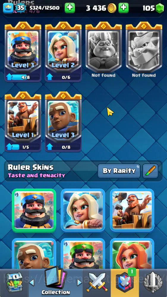Clash Royale Accounts Midgame Lv 35|Trophy 7187|KTL 12|Limited Skin|Card 121|1 Hero 7 EVO 8 Champ 21 Legendary 33 Epic 30 10