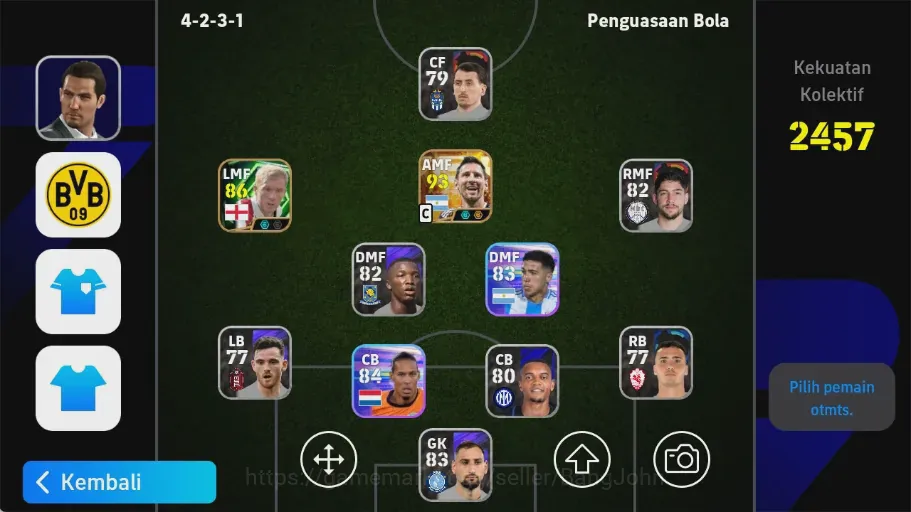 eFootball Accounts Legends & Iconic Players Android|PW 2457|New Lionel Messi Big T, Paul Scholes Epic, Lionel Messi Show 1