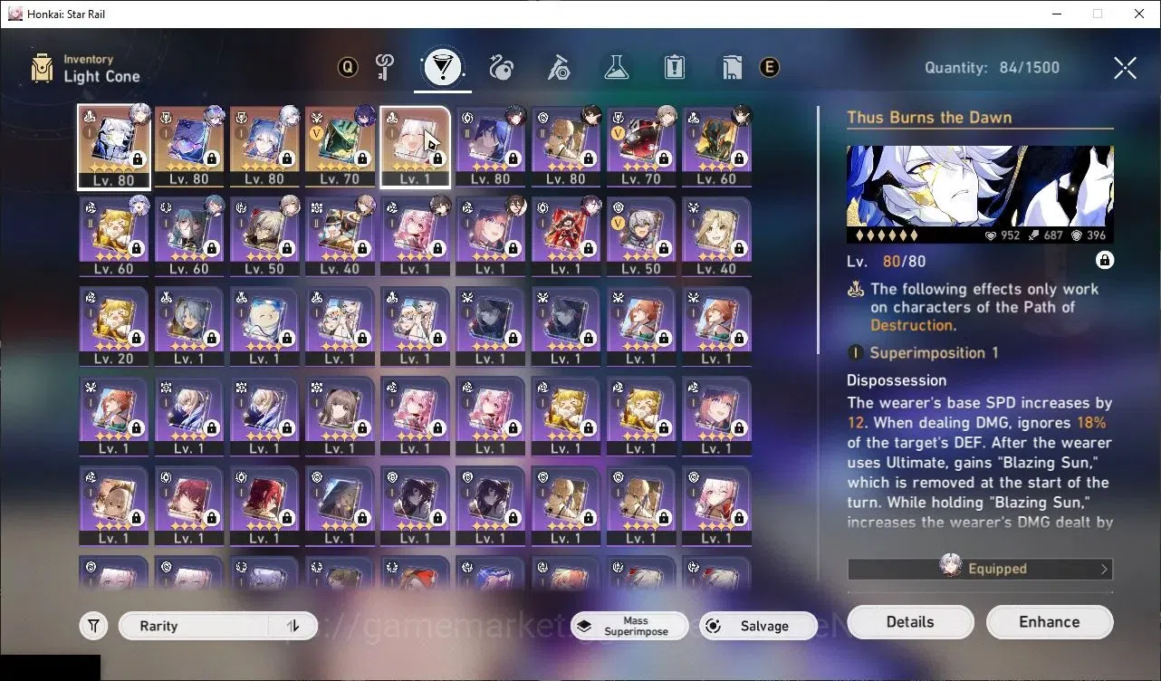 Honkai Star Rail Accounts ASIA |TL 65|11 Limited|SW Lv999+Sign,Phainon+Sign, image 5